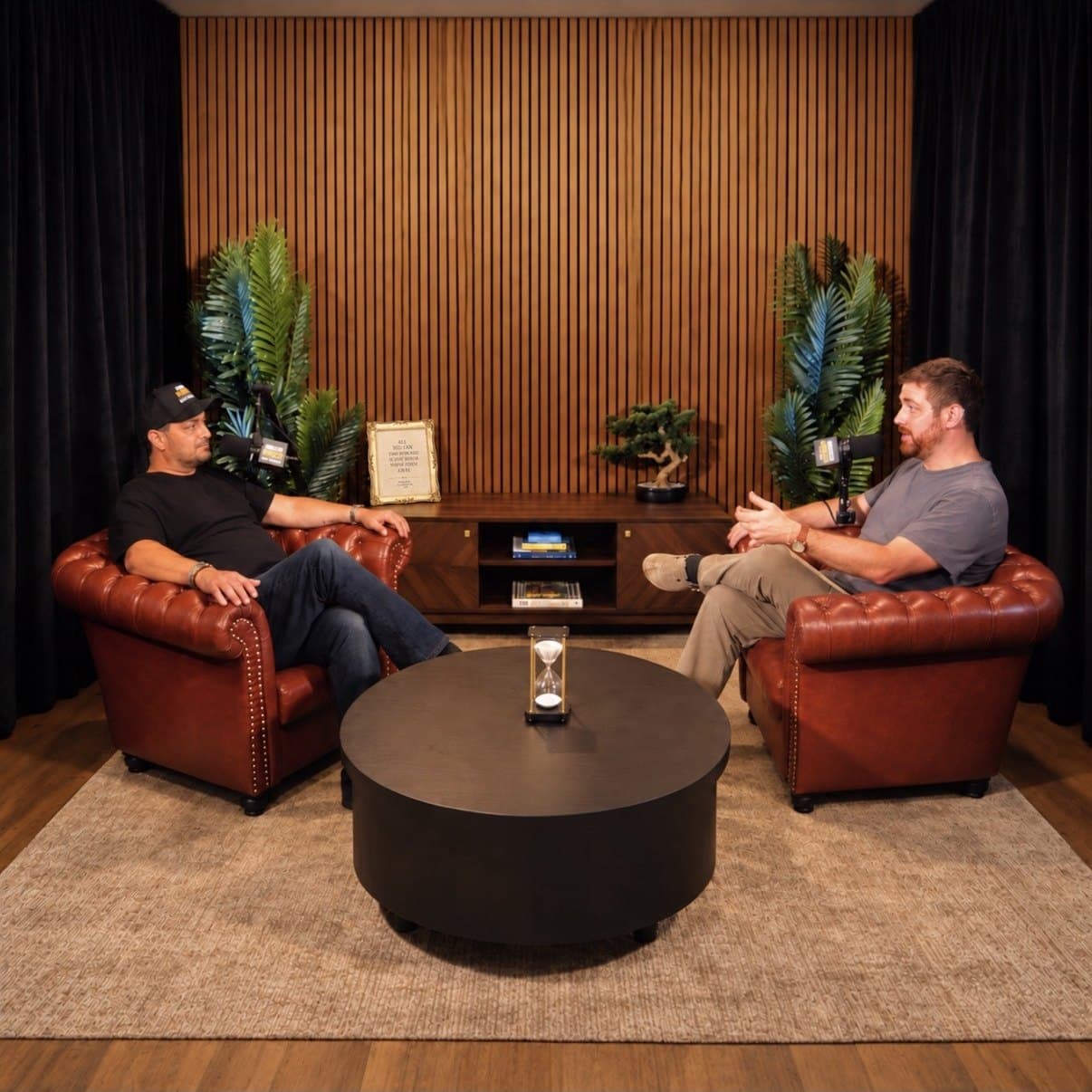 Jimmy Morris recording with a guest in his home studio in Chicago